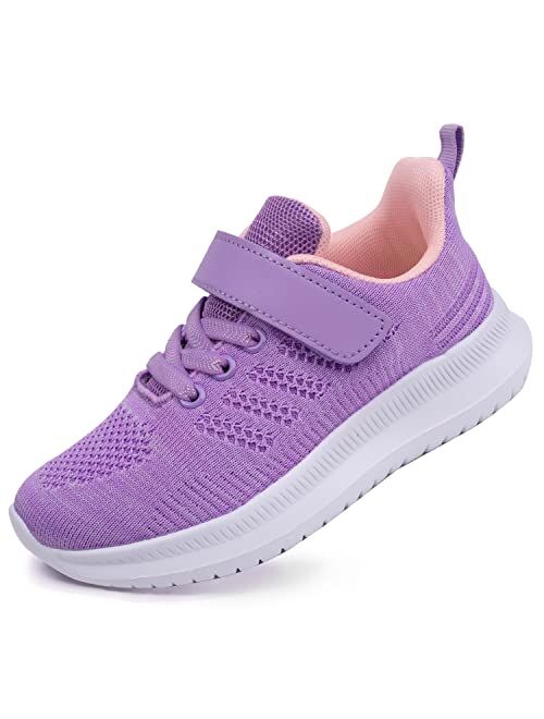 Toandon Girls Boys Kids Lightwight Breathable Athletic Sport Sneakers