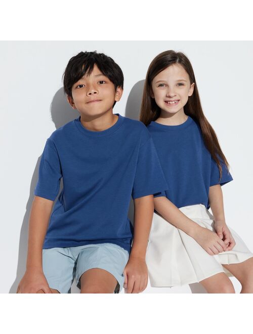 UNIQLO AIRism Cotton Crew Neck Short-Sleeve T-Shirt