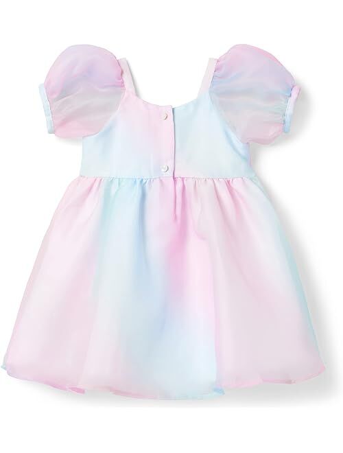 Janie and Jack Little Mermaid Organza Puff Sleeve Dress (Toddler/Little Kids/Big Kids)