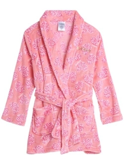 bebe Girls' Bathrobe - Super Soft Plush Fleece Sleepwear Robe (Size: 7-16)