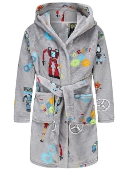 Best For All Boys Girls Bathrobes Soft Hooded Bathrobes Sleepwear robe for Girls boys