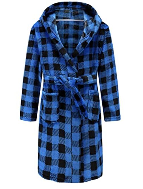 Best For All Boys Girls Bathrobes Soft Hooded Bathrobes Sleepwear robe for Girls boys