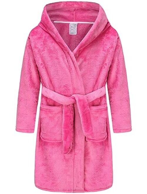 Best For All Boys Girls Bathrobes Soft Hooded Bathrobes Sleepwear robe for Girls boys