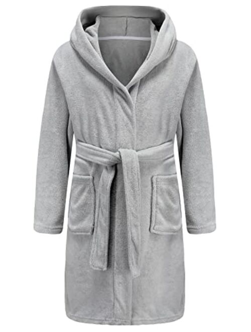 Best for All Boys Girls Bathrobe Soft Towel Hooded Robe Terry cloth Turkish Cotton Bathrobe