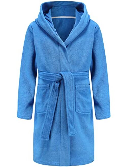 Best for All Boys Girls Bathrobe Soft Towel Hooded Robe Terry cloth Turkish Cotton Bathrobe