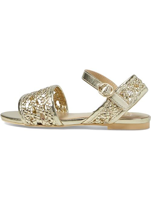 Janie and Jack Metallic Basket Weave Sandals (Toddler/Little Kid/Big Kid)