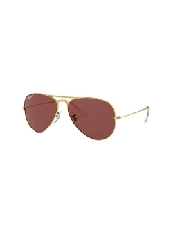 Unisex Polarized Sunglasses, RB3025 AVIATOR CLASSIC