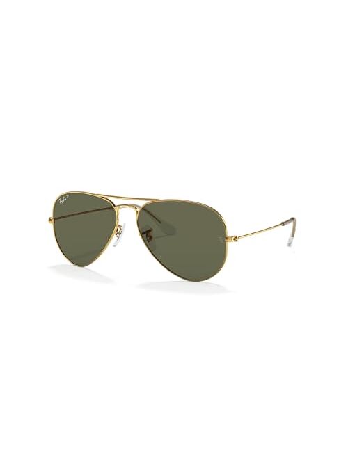 Ray-Ban Unisex Polarized Sunglasses, RB3025 AVIATOR CLASSIC