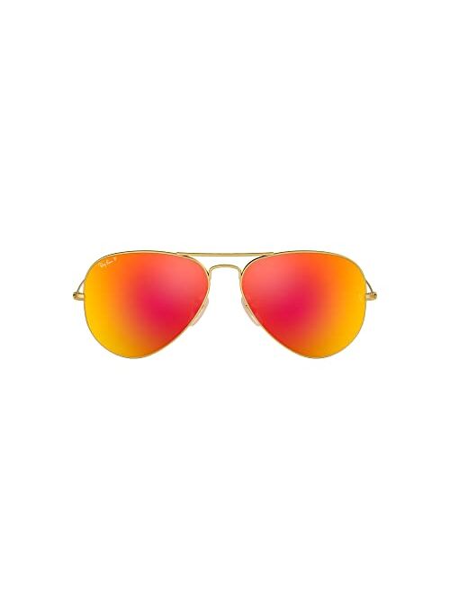 Ray-Ban Unisex Polarized Sunglasses, RB3025 AVIATOR CLASSIC