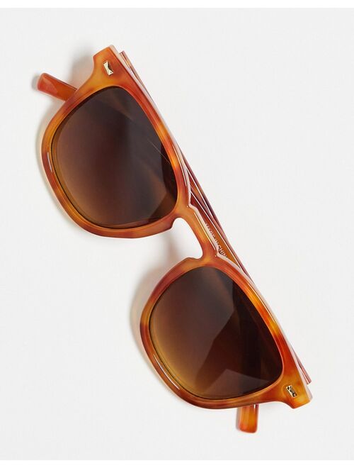 AJ Morgan census taker square sunglasses in tort