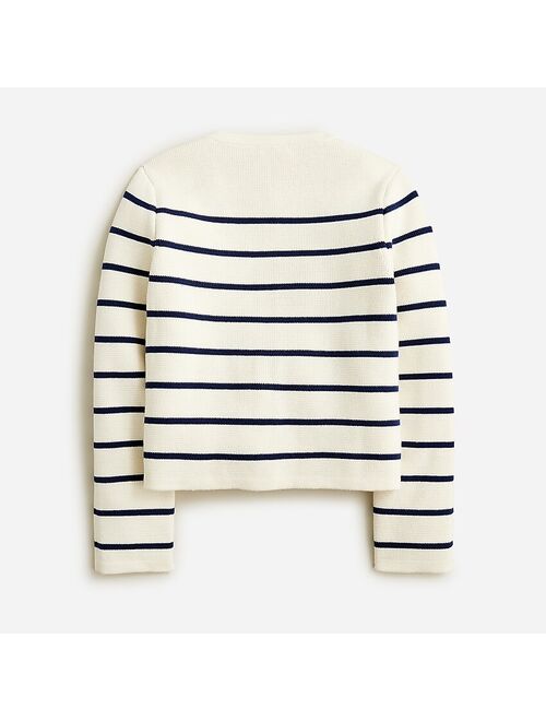 J.Crew Girls' Emilie sweater lady jacket in stripe