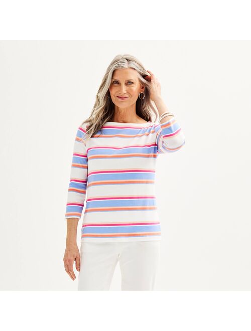 Women's Croft & Barrow Boatneck Top