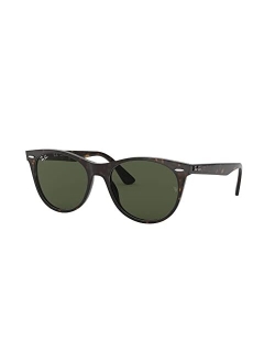 Unisex Polarized Sunglasses, RB2185 WAYFARER II CLASSIC