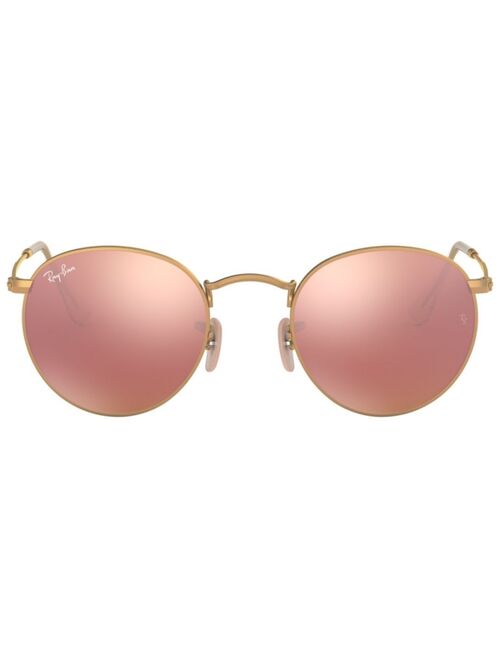 Ray-Ban Sunglasses, RB3447 ROUND FLASH LENSES