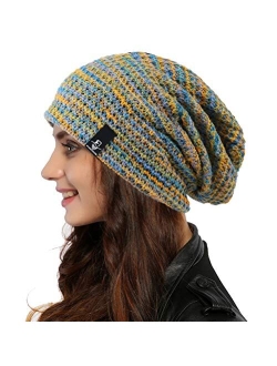 Ruphedy Women Slouchy Beanie Hat Knit Long Baggy Slouch Skull Cap for Winter