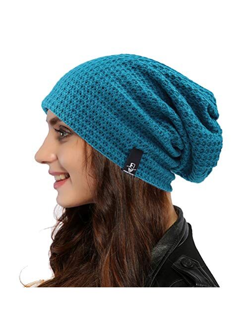 Ruphedy Women Slouchy Beanie Hat Knit Long Baggy Slouch Skull Cap for Winter