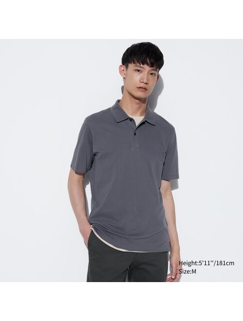 UNIQLO AIRism Cotton Pique Polo Shirt