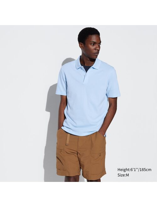 UNIQLO AIRism Cotton Pique Polo Shirt