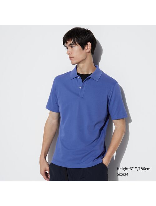 UNIQLO AIRism Cotton Pique Polo Shirt