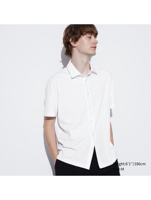 Uniqlo AIRism Cotton Full Open Polo Shirt