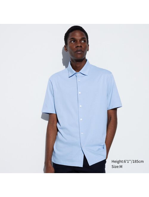 Uniqlo AIRism Cotton Full Open Polo Shirt