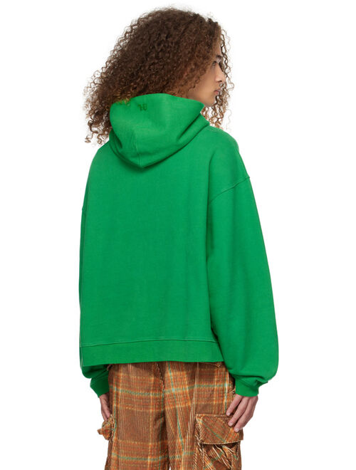 ERL Green Glittered Hoodie