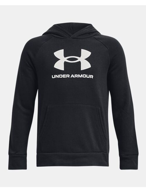 Under Armour Boys' UA Rival Fleece Big Logo Hoodie