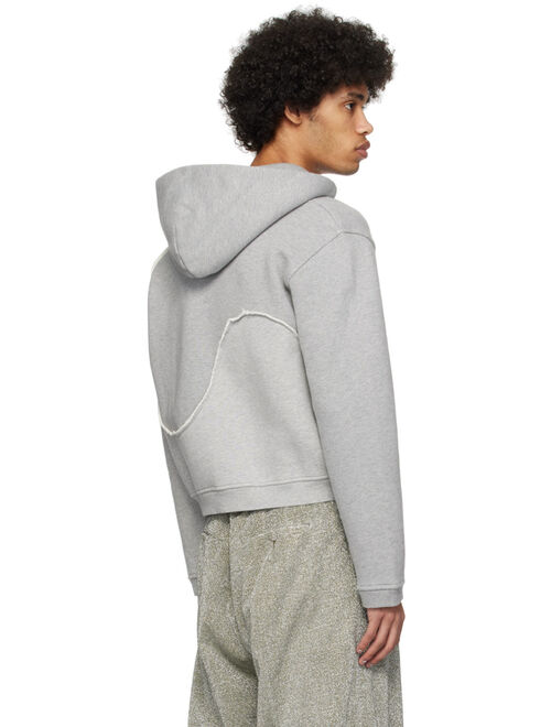 ERL Gray Swirl Hoodie