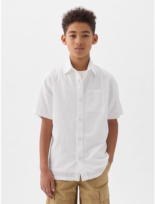 Gap Kids Linen-Cotton Shirt