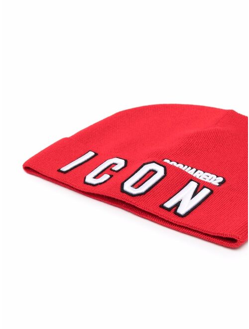 Dsquared2 Kids embroidered logo beanie