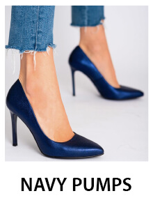 Navy Blue Pumps for Women 