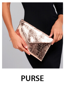 Rose Gold Purse for Women  