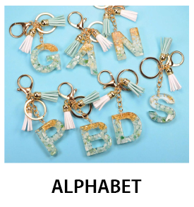 Initials Keychain for Women