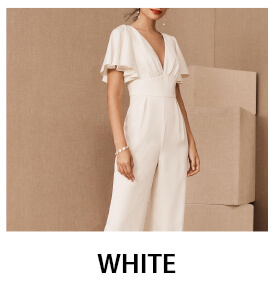 White Jumpsuits & Rompers for Women